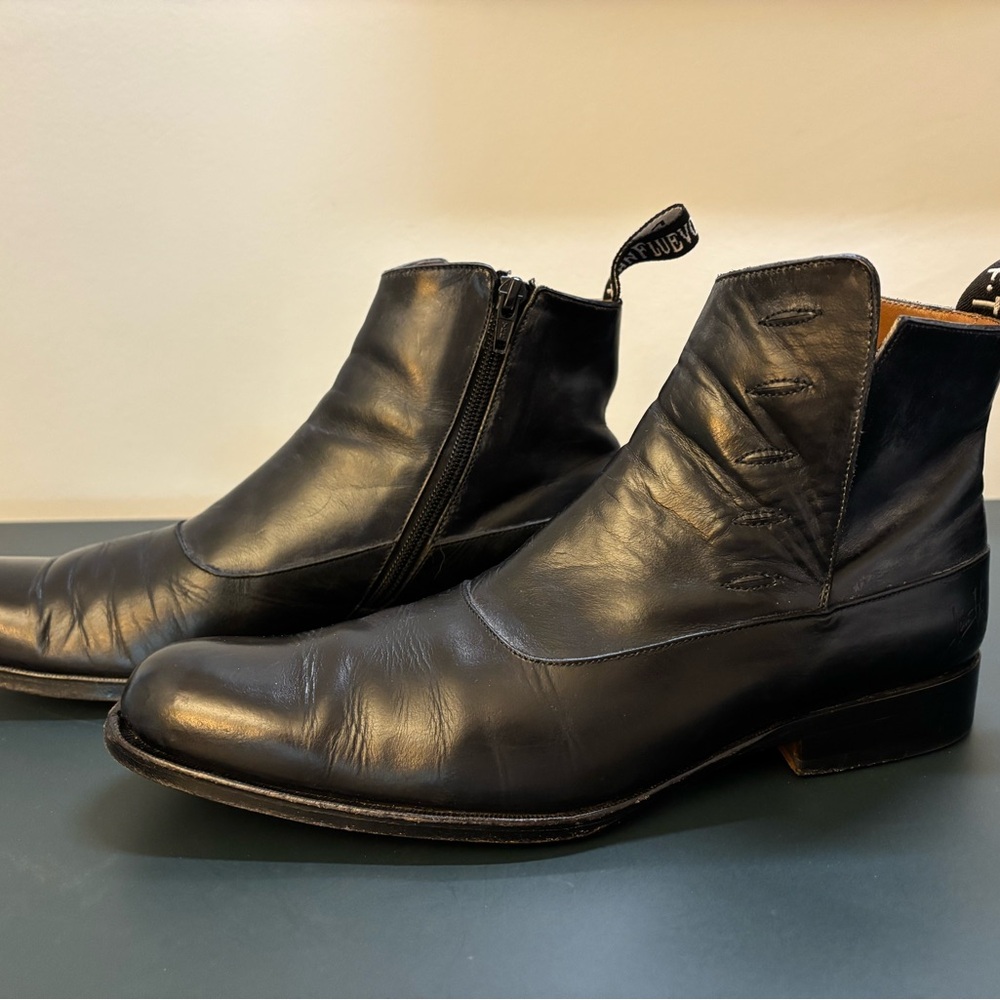 John Fluevog Black Leather Boots Men’s US 7.5